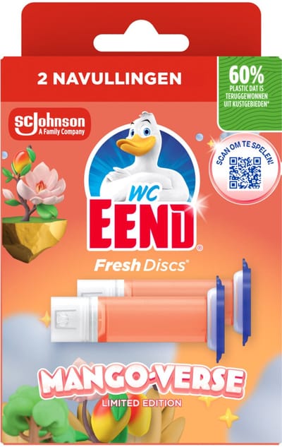 WC Eend Fresh Discs Duo Navulling Mango Verse 72 ml