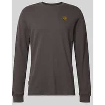 Shirt met lange mouwen en labeldetail