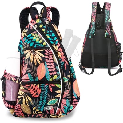 Pickleball Rugzak Verstelbare Sling Bag Tennisracket Tas voor Pickleball Tennis Badminton