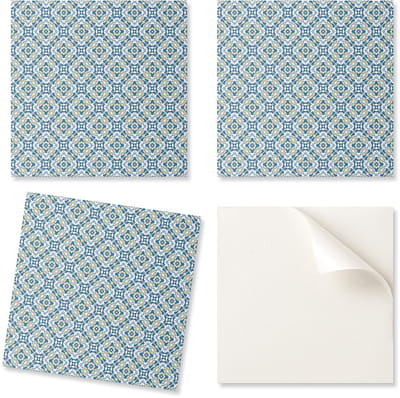 Kant-en-klare bedrukte vinyltegels met geometrisch patroon, 20x20x20 cm