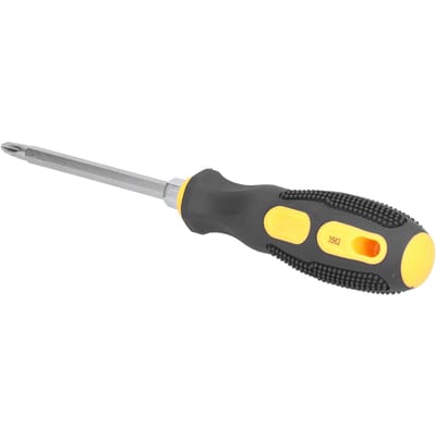 Dubbel Doel Magnetische Schroevendraaier Sleufkop Kruiskop Metrisch Anti-Slip Schacht Draagbaar Handgereedschap gray