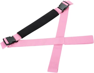 Dans Stretch Band – Yoga Riem - Stretch Band voor Flexibiliteit – Pilates en Gymnastiek Trainingsband voor Rek- en Strekoefeningen voor Volwassenen en Kinderen - Roze