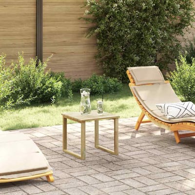 vidaXL Tafel Naturel 40 x 40 x 36 cm Geïmpregneerd grenenhout