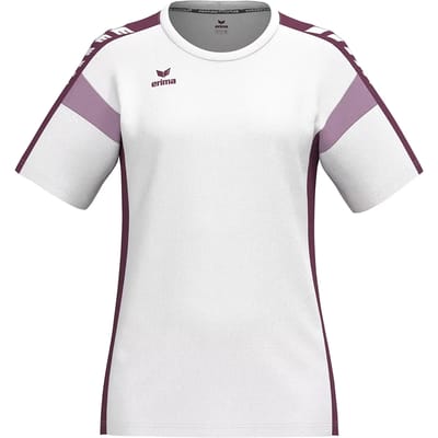 Erima Celebrate 125 T-Shirt Dames - Wit / Burgundy | Maat: 40