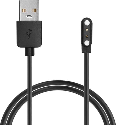 kwmobile USB-oplaadkabel geschikt voor Nerunsa P66D / NiUFFiT P66 / Ddidbi P66D / IDW19 / IDW13/ IDW15 kabel - Laadkabel voor smartwatch - in zwart