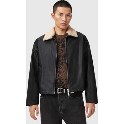 AllSaints Boston Jacket Black Taglia: S | Bomber Outlet | Uomo | Nero