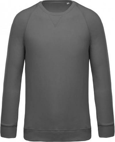Kariban Heren Organische Raglan Sweatshirt (Stormgrijs)