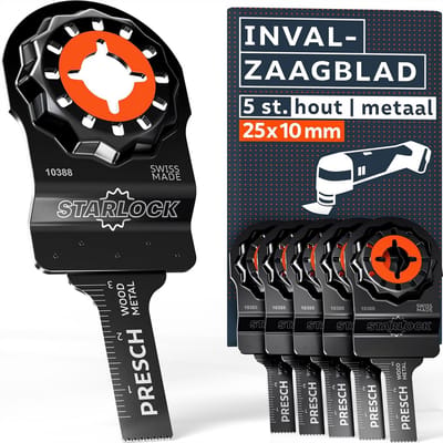 Starlock Multitool Zaagbladen Set Hout en Metaal 5 stuks