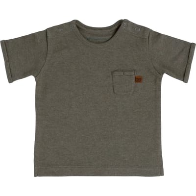 Baby's Only T-shirt Melange - Khaki - 50 - 100% ecologisch katoen - GOTS
