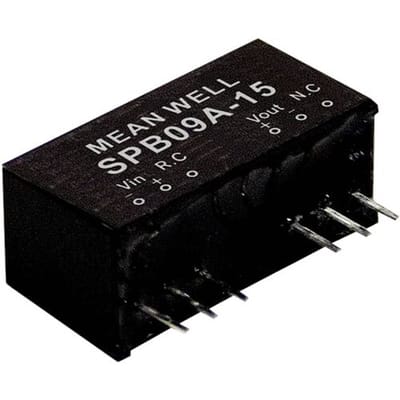 MEAN WELL SPB09C-24 DC/DC-convertermodule 375 mA 9 W Aantal uitgangen: 1 x Inhoud 1 stuk(s)