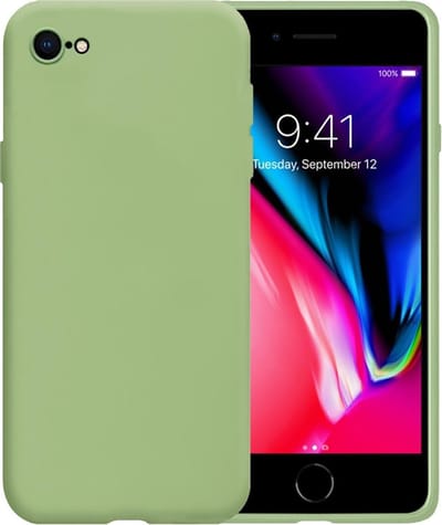 Hoesje - Geschikt voor Apple iPhone 7 - Sterk & Shockproof - Hoes Cover - Siliconen Case - Telefoonhoesjes - Groen