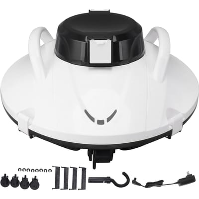 Nettoyeur de piscine robotique sans fil Automatique Étanche Forte Aspiration Robot de nettoyage de piscine pour Hors-sol