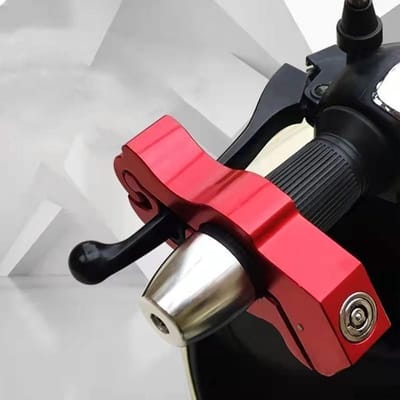 Motorslot - Fietsbeveiliging - Diefstal voorkomen - Uniek slotcilinder - 10 mm - Rood