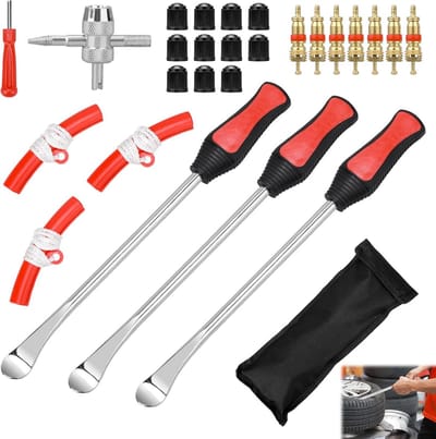 Dailygoods - Kigniote Bandenmontage Levers - Set van 27 Stuks met Velg Bescherming