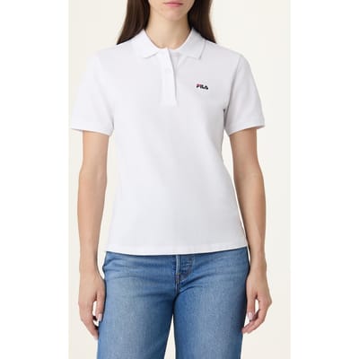 FILA Ponderano Slim Polo Shirt Bright White Taglia: XS | Polo Outlet | Donna | Bianco