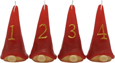 Adventskaars - Kerst Kabouter - Kaars - Kerst Kaars - Kerst - Kerstverlichting