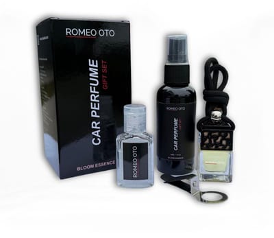 ROMEO OTO - AUTOPARFUM GIFT SET HOT SPICE mannen - Geschenkenset - geurverfrisser - mannen - 4-delig - spicebumb