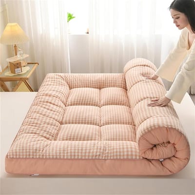 Opvouwbaar Slaapkussen - Draagbare Matras - Ruimtebesparend Slapen - 6cm Dik Schuim - 150 x 200 cm - Grijs
