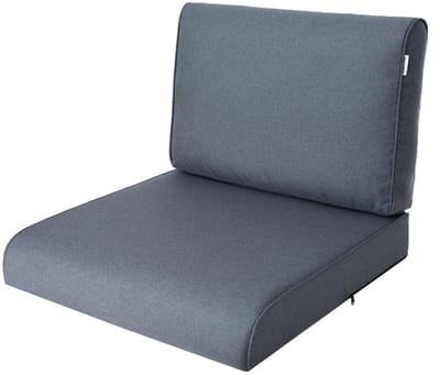Hobbygarden Tuinkussen Nel Grijsblauw 50x50cm - Geschikt voor oa Wicker tuins-set & Stoelen - Waterafstotend - Uv Bestendig