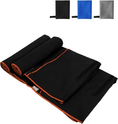 Set van 2 Microvezel Handdoeken (120x50cm) – Ultra Absorberend en Sneldrogend – Ideaal voor Sport, Strand, Zwembad, Yoga en Kamperen