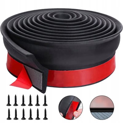 3m Universele Garagedeur Afdichting - Complete Boven- En Zij Afdichtingen - Flexibel Rubber - Eenvoudige Doe-Het-Zelf Installatie