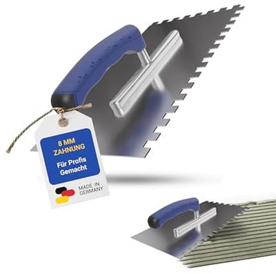 Ergonomische Tandtroffel met 8 mm Vertanding voor Tegelwerkzaamheden