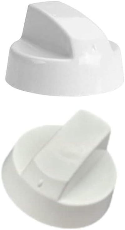 CG94 Knop voor kookplaten en ovens – universeel – plus set met 3 armaturen – kleur wit