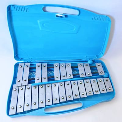 WK 25-toons aluminium Xylofoon - Klokkenspel Muziekinstrument - aluminium plaat- voudige pakketkinderen - Muziek cadeau -Kinder Muziekinstrument