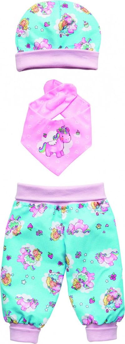 Heless Poppenkledingset Eenhoorn 28-35 Cm Katoen Roze/blauw