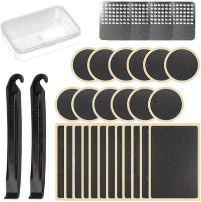Cosensi- Gereedschapsset 30-delig - Bandenreparatieset Auto/Fiets - Inclusief Opbergdoos - Kunststof - Draagbaar 130 x 65 x 22 mm