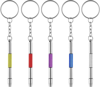 Set van 5 Mini Schroevendraaiers voor Brillen, Multifunctionele Reparatieset voor Zonnebrillen, Horloges en Sieraden, Handig en Draagbaar