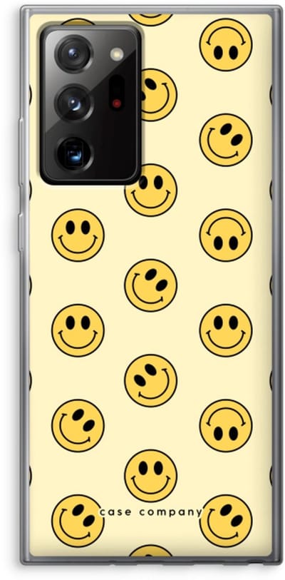 Case Company® - Hoesje geschikt voor Samsung Galaxy Note 20 Ultra hoesje - Smiley N°2 - Soft Cover Telefoonhoesje - Bescherming aan alle Kanten en Schermrand