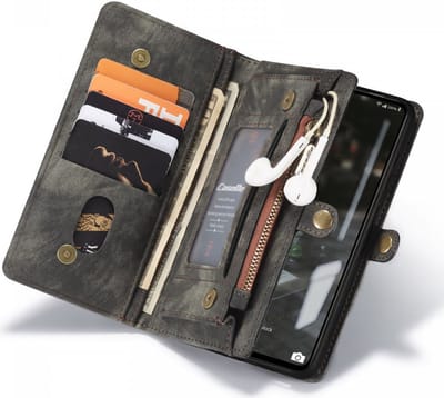 CaseMe 008 Book Case en Back Cover Geschikt voor Samsung Galaxy A53 Hoesje Zwart