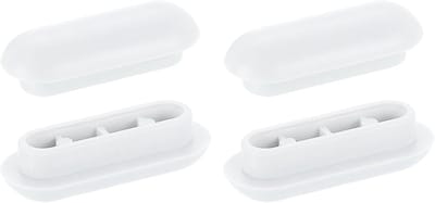 Toiletbril buffers - Antislip stoppers - Toilet reparatie - Universele pasvorm - 48mm x 20mm - Wit