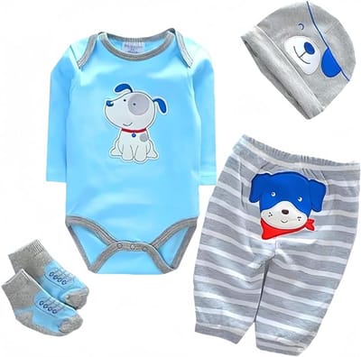 Schattige Babypop Kleding Set voor 43-56 cm Pasgeboren Poppen - Outfit met Muts