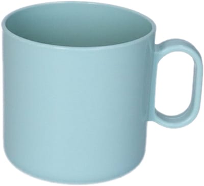 Plasticforte onbreekbare Drinkbekers - kunststof - 320 ml - mintgroen - kinderen - camping - mokken