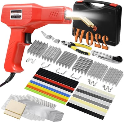 Plastic Lasser Kit - Hot Nietmachine - Bumper Reparatie - 150W Kracht - 800 Nietjes - Zwart