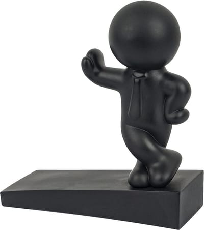 Deurstopper Schattige Decoratieve Nieuw Ontworpen - Effectief Om Je Deur Open Te Houden - Zwart (1 stuks)