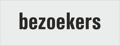 bezoekers deurbordje - deur - tekstbordje - zelfklevend - geanodiseerd aluminium - 130 x 50 mm. - dikte 0,5 mm. - 5 jaar garantie!