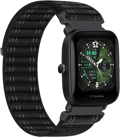 20mm nylon horlogeband voor Amazfit GTS en Bip modellen, waterdicht, ademend en comfortabel voor dagelijks gebruik