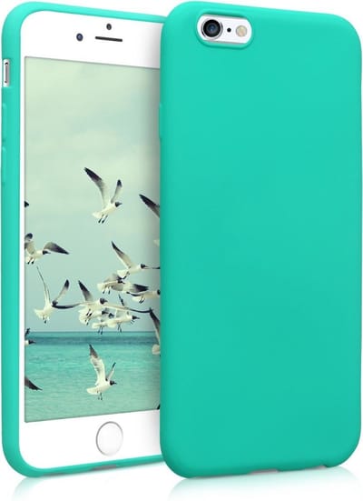 kwmobile telefoonhoesje geschikt voor Apple iPhone 6 / 6S - Hoesje voor smartphone - Back cover in neon turquoise
