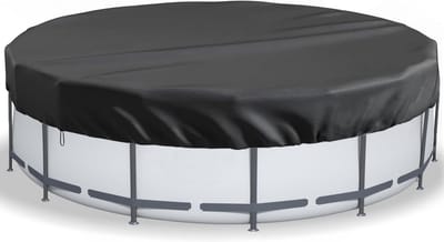 Ronde Zwembadafdekking 310 cm - Waterdicht Zomer & Winter Afdekzeil met Bevestigingsmateriaal
