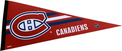 USArticlesEU - Montreal Canadiens - Canada - NHL - Vaantje - Ijshockey - Hockey - Ice Hockey -  Sportvaantje - Pennant - Wimpel - Vlag - Rood/Blauw/Wit - 31 x 72 cm