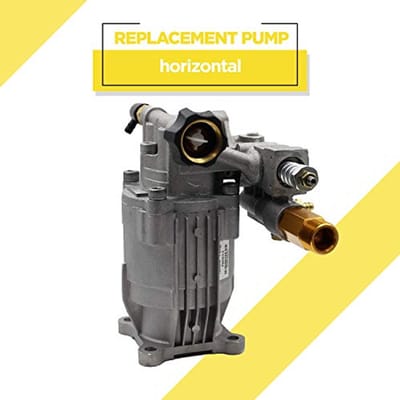 Vervangingspomp voor hogedrukreiniger - 3000 PSI - 200 bar - 6,5 pk - Aluminium kop