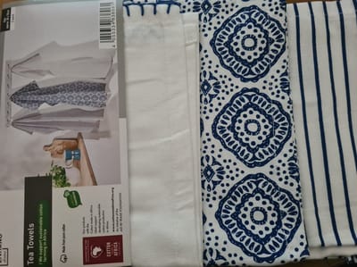 Livarno home Theedoeken - 3 stuks - 50x70cm - 3 Verschillende