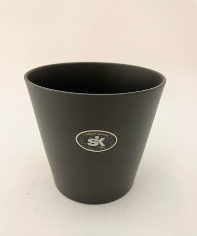 Bloempot Venetia mat zwart 14cm