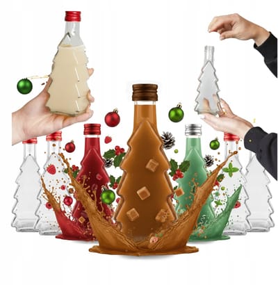 Bimberek - Kerstfles - 250ml - Boomvorm - Cadeau