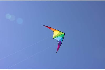 Stuntvlieger Drifter - Vlieger Regenboog - Buiten Spelen - Ready to Fly - 160 x 80 cm - Regenboog