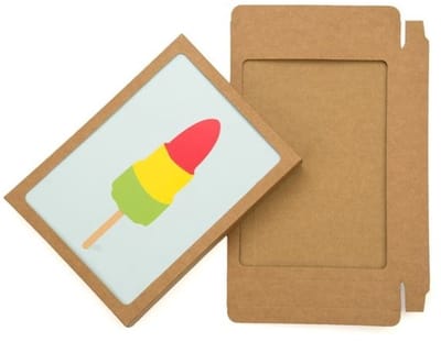 Kraftdoosjes 13,7x2,2x18,7cm Uitgesneden Venster (25 stuks)