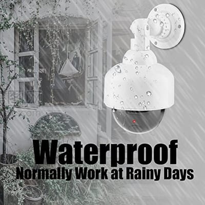 Allecto - Dummy Camera - Nep Dome Beveiligingscamera - LED Flits - Rood - 360° Rotatie - Indoor en Outdoor Gebruik - Beveiliging